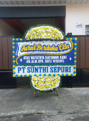 Papan Bunga Duka di Iniye